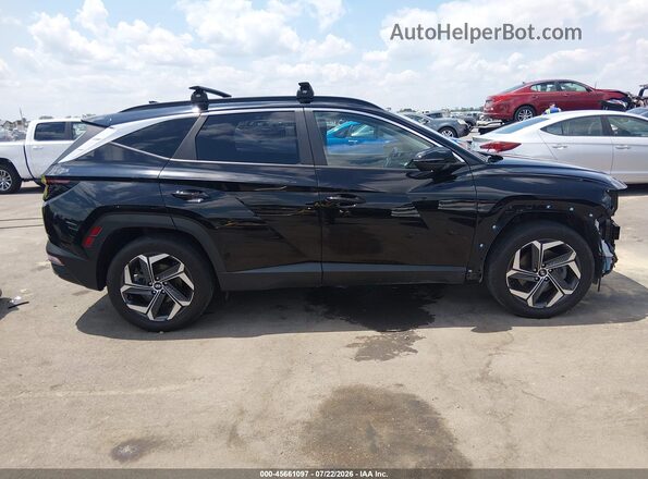 KM8JFCA10NU072999 2022 HYUNDAI TUCSON HYBRID Black Widok wnętrza 360 stopni