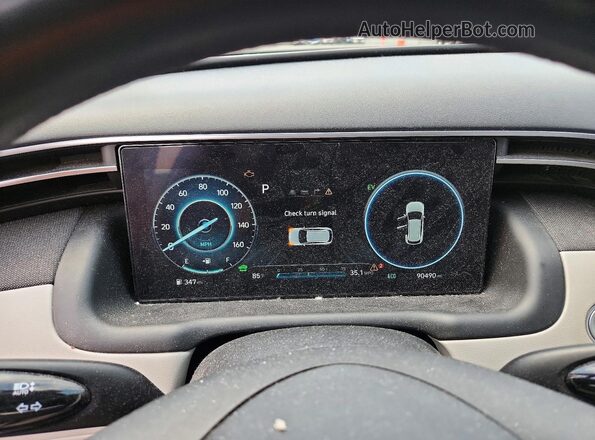KM8JFCA10PU134565 2023 HYUNDAI TUCSON Blue Instrument cluster view