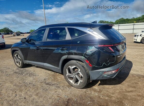 KM8JFCA11NU073904 2022 HYUNDAI TUCSON Black Trasero izquierdo