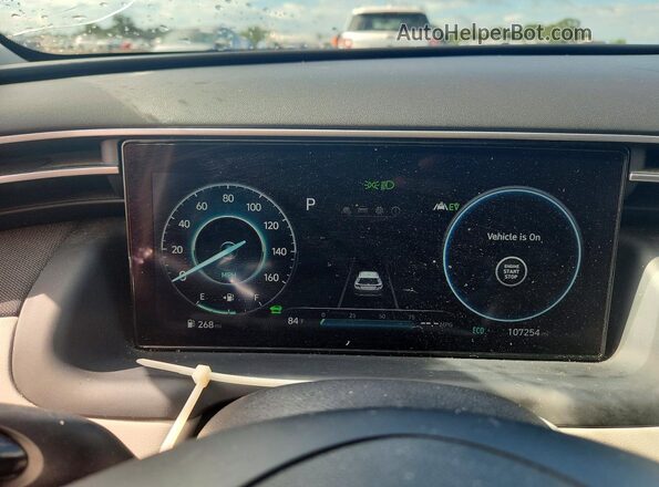 KM8JFCA11NU073904 2022 HYUNDAI TUCSON Black Vista del cuadro de instrumentos