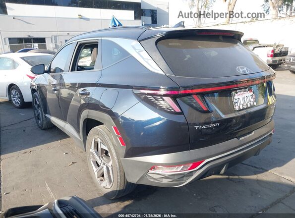 KM8JFCA11NU079931 2022 HYUNDAI TUCSON HYBRID Dark Blue უკანა მარცხენა