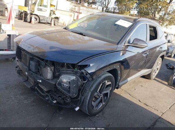 KM8JFCA11NU079931 2022 HYUNDAI TUCSON HYBRID Dark Blue წინა მარცხენა ხედი სამი მეოთხედიდან