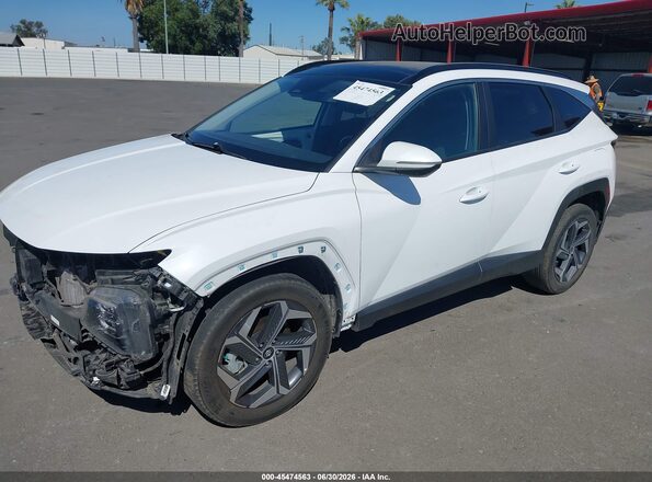 KM8JFCA12NU073796 2022 HYUNDAI TUCSON HYBRID Белый Передняя левая четверть