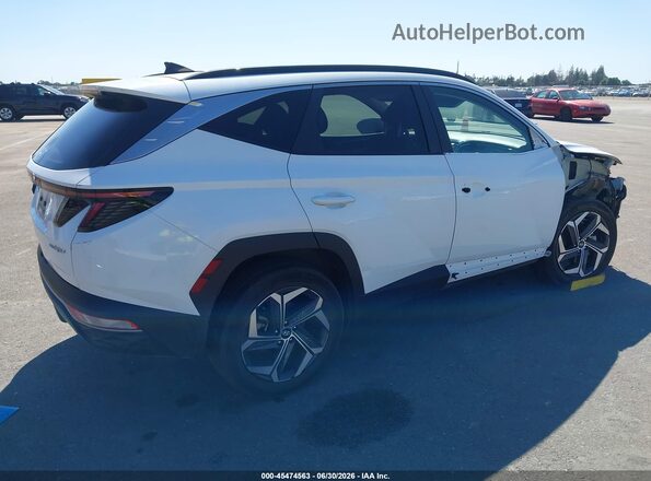 KM8JFCA12NU073796 2022 HYUNDAI TUCSON HYBRID Белый Задняя правая четверть