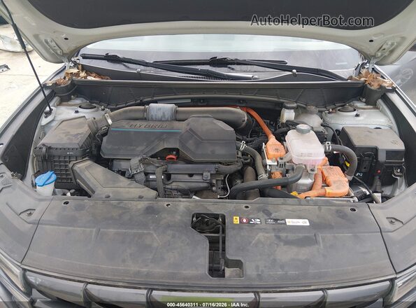 KM8JFCA13PU096295 2023 HYUNDAI TUCSON HYBRID Gray Widok z tyłu