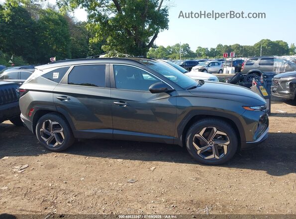 KM8JFCA14NU081236 2022 HYUNDAI TUCSON HYBRID Gray Սալոնի հետևի տեսք