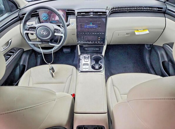 KM8JFCA14PU121639 2023 HYUNDAI TUCSON Blue წინა პანელის ხედი