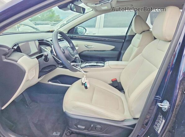 KM8JFCA14PU121639 2023 HYUNDAI TUCSON Blue წინა სალონის ხედი