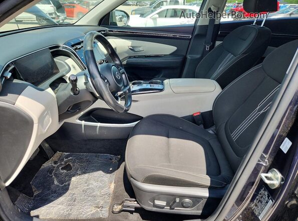 KM8JFCA18NU025140 2022 HYUNDAI TUCSON Blue Front interior view