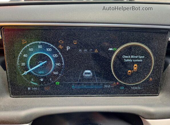 KM8JFCA19PU122303 2023 HYUNDAI TUCSON Белый Вид щитка приборов