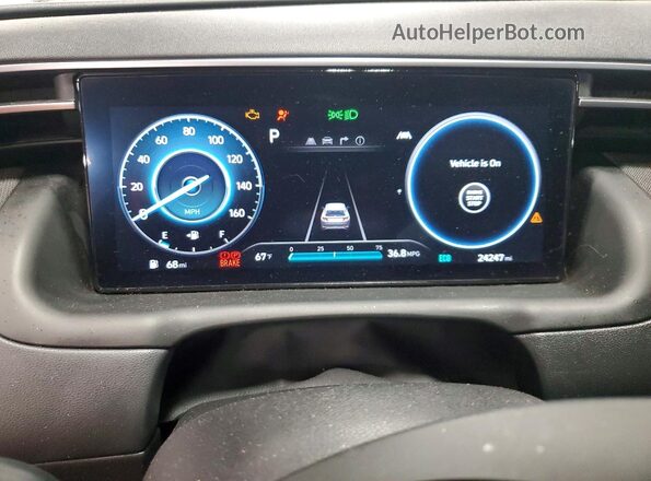 KM8JFCA1XPU122424 2023 HYUNDAI TUCSON White Instrument cluster view