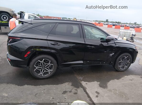 KM8JFCAE2PU201783 2023 HYUNDAI TUCSON Black Widok wnętrza z tyłu