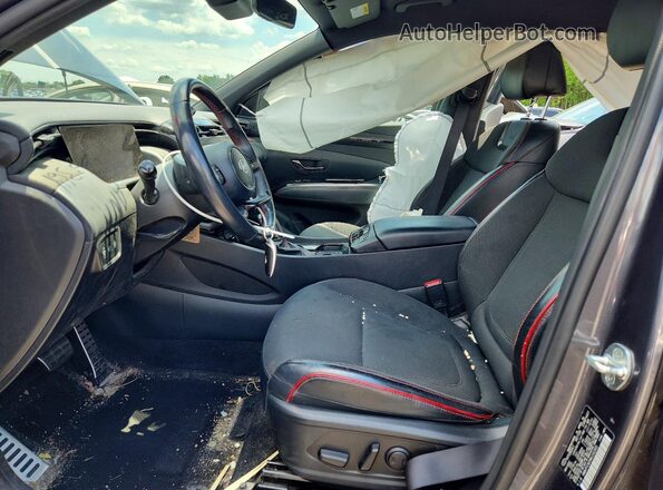 KM8JFCAE9NU152305 2022 HYUNDAI TUCSON Charcoal Vista interior delantera