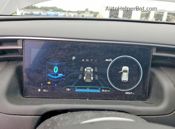 KM8JFCAE9PU220217 2023 HYUNDAI TUCSON Угольный Вид щитка приборов