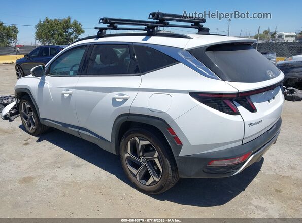 KM8JFDA23NU070744 2022 HYUNDAI TUCSON PLUG-IN HYBRID White Задня ліва чверть