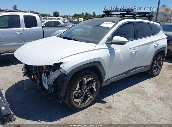 KM8JFDA23NU070744 2022 HYUNDAI TUCSON PLUG-IN HYBRID White Передня ліва чверть