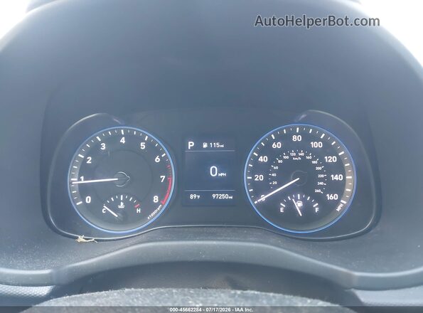 KM8K12AA0MU635769 2021 HYUNDAI KONA Gray უკანა სავარძლების ხედი