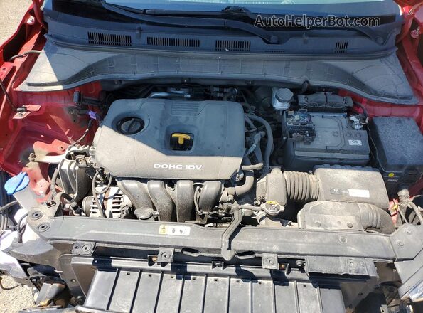 KM8K12AA0MU717730 2021 HYUNDAI KONA Red Vista del compartimento del motor