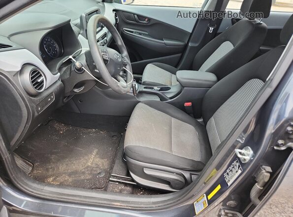 KM8K12AA2KU314863 2019 HYUNDAI KONA Gray Front interior view