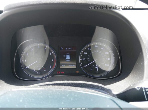 KM8K12AA2LU408534 2020 HYUNDAI KONA White Հետևի նստատեղերի տեսք