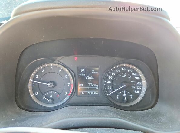KM8K12AA2LU544789 2020 HYUNDAI KONA Black Widok zestawu wskaźników