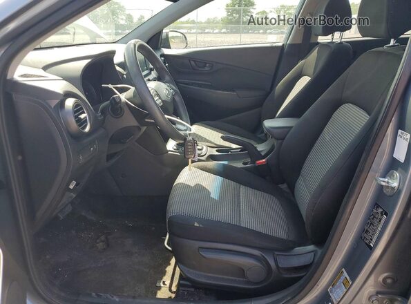 KM8K12AA2MU646644 2021 HYUNDAI KONA Silver წინა სალონის ხედი