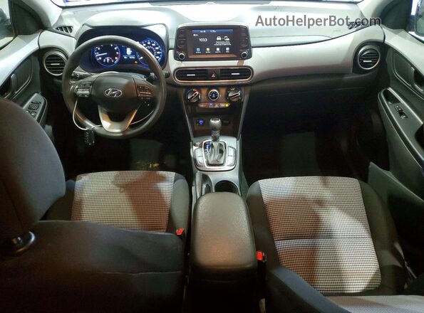 KM8K12AA2MU661337 2021 HYUNDAI KONA Gray Widok deski rozdzielczej