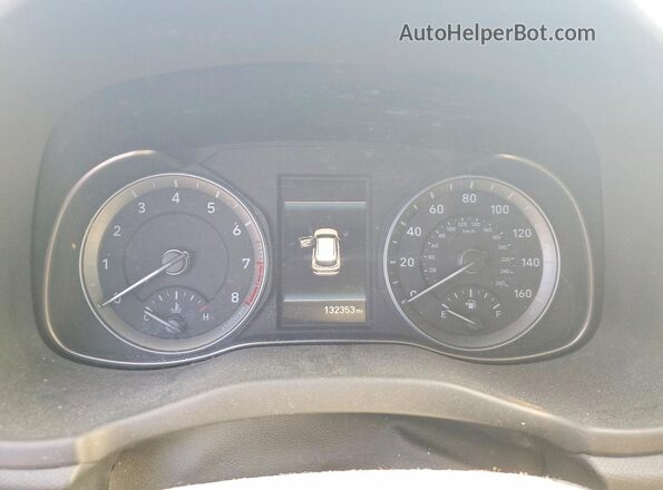 KM8K12AA2MU703666 2021 HYUNDAI KONA Gray Widok zestawu wskaźników