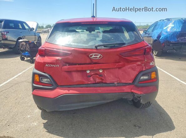 KM8K12AA2MU709922 2021 HYUNDAI KONA Red Вид ззаду