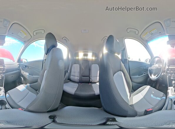 KM8K12AA2MU709922 2021 HYUNDAI KONA Red Панорамний вид салону 360°
