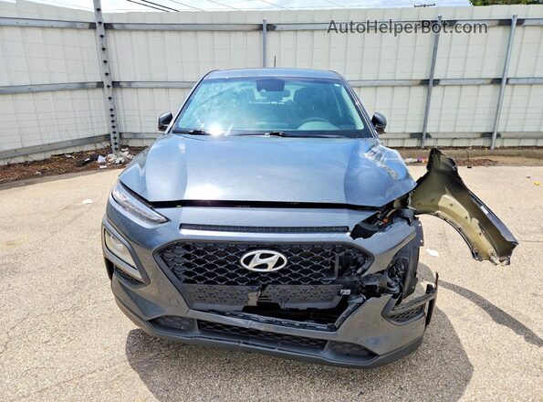KM8K12AA3MU604063 2021 HYUNDAI KONA Gray Widok z przodu