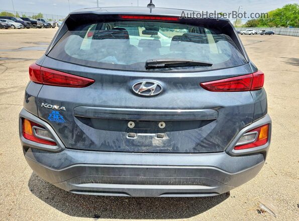 KM8K12AA3MU604063 2021 HYUNDAI KONA Gray Widok z tyłu
