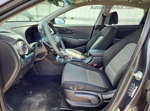 KM8K12AA3MU604063 2021 HYUNDAI KONA Gray Widok wnętrza z przodu