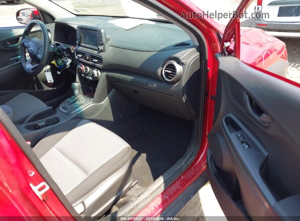 KM8K12AA4KU259185 2019 HYUNDAI KONA Red Widok wnętrza z przodu