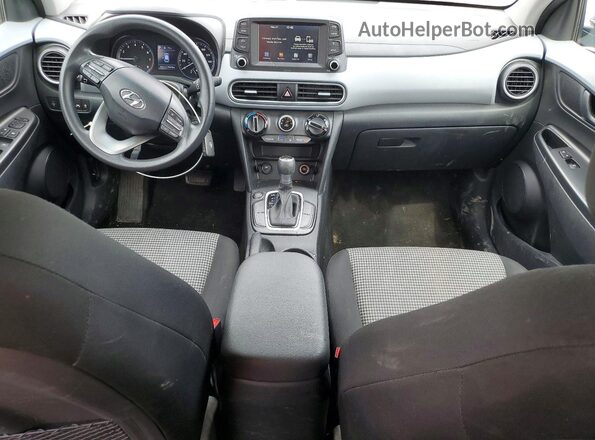 KM8K12AA4LU409345 2020 HYUNDAI KONA Синий Вид панели приборов