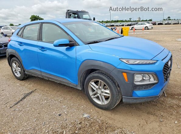KM8K12AA4LU409345 2020 HYUNDAI KONA Синий Передняя правая четверть
