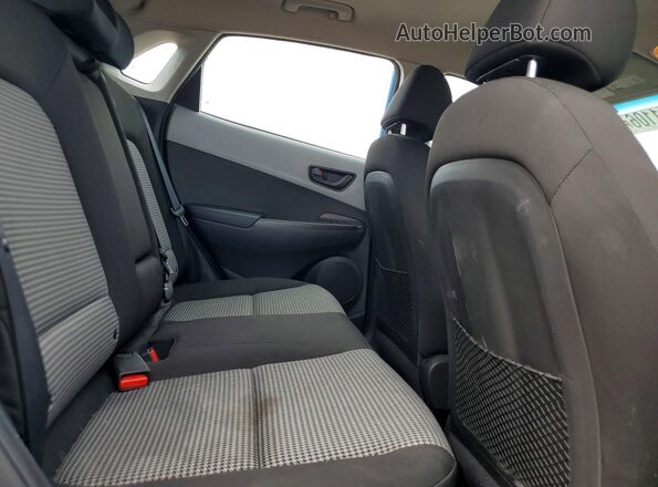 KM8K12AA4LU409345 2020 HYUNDAI KONA Синий Вид задней части салона