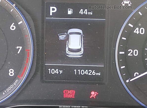 KM8K12AA4LU578412 2020 HYUNDAI KONA Blue 