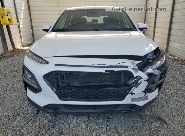 KM8K12AA4MU607649 2021 HYUNDAI KONA White Widok naklejki z numerem VIN