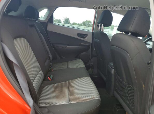 KM8K12AA7KU290656 2019 HYUNDAI KONA Orange Rear seats view