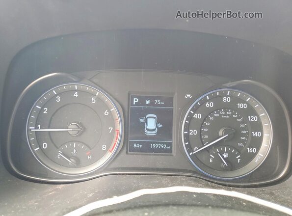 KM8K12AA7KU290656 2019 HYUNDAI KONA Orange Instrument cluster view