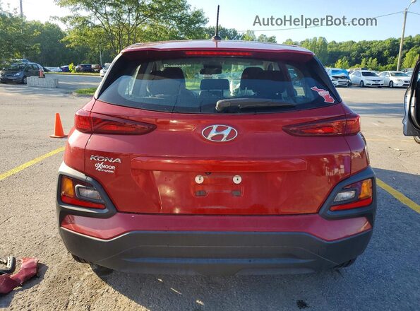 KM8K12AA7LU593678 2020 HYUNDAI KONA Красный Вид сзади