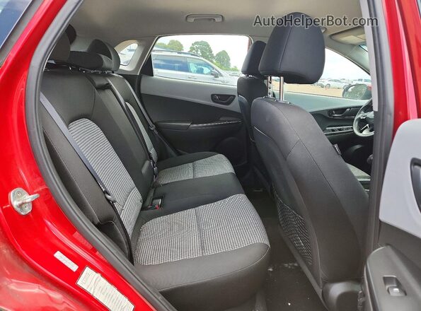 KM8K12AA8LU471332 2020 HYUNDAI KONA Red უკანა სავარძლების ხედი