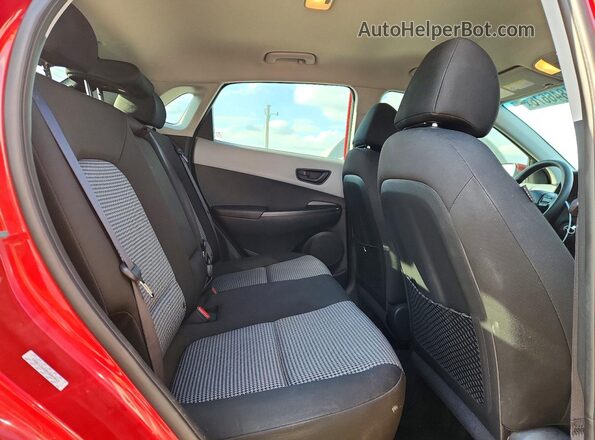 KM8K12AA8MU604043 2021 HYUNDAI KONA Red Вид задніх сидінь