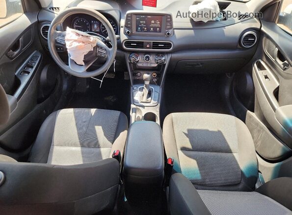 KM8K12AA9MU603208 2021 HYUNDAI KONA White Widok deski rozdzielczej