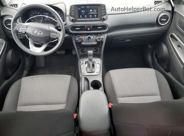 KM8K12AA9MU657849 2021 HYUNDAI KONA Gray Widok deski rozdzielczej