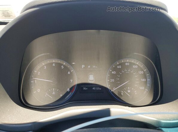 KM8K1CAA1LU575358 2020 HYUNDAI KONA Gray Вид щитка приладів