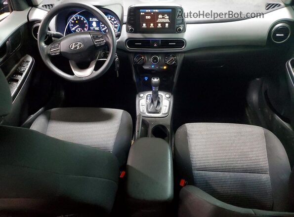 KM8K1CAA1LU584352 2020 HYUNDAI KONA Угольный Вид панели приборов
