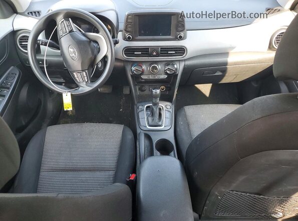 KM8K1CAA2KU280283 2019 HYUNDAI KONA White წინა პანელის ხედი