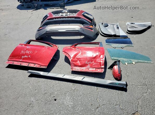 KM8K1CAA4MU658865 2021 HYUNDAI KONA Red Vista del compartimento del motor